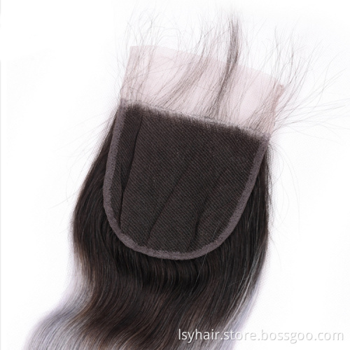 Wholesale Ombre Platinum Silver Grey Color Human Hair Weave Bundles With Closure, Natural Virgin Grey Remy Brazilian Hair Weft
